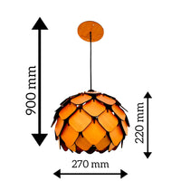 Elegant Wooden Pendant Ceiling Lamp