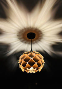 Elegant Wooden Pendant Ceiling Lamp