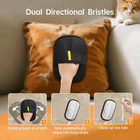 INABULETWO 1 Pcs Pet Hair Removal Gloves Brush, Reusable Cat Dog Electrostatic Hair Remover Grooming Glove Tool