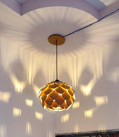 Elegant Wooden Pendant Ceiling Lamp