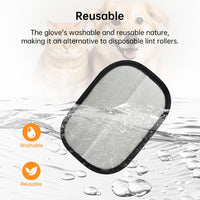 INABULETWO 1 Pcs Pet Hair Removal Gloves Brush, Reusable Cat Dog Electrostatic Hair Remover Grooming Glove Tool